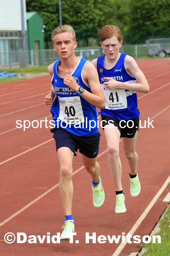 2022 North Eastern Counties AA 10000 metres Champs., Chester le Street, Sat,. May 21st. Photo: David T. Hewitson/Sports for All Pics